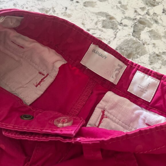 Old Navy hot pink polka shorts sz 5 - Picture 4 of 4